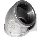 GALVANIZED 45 ELBOW