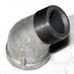 GALVANIZED 45 STREET ELBOW
