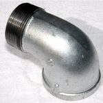 GALVANIZED 90 STREET ELBOW