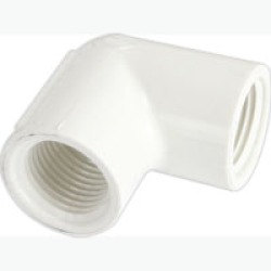PVC 90 THD ELBOW  SCH40(FxF)
