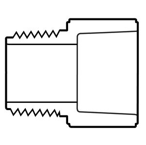 PVC ML FTG ADP SCH40(SPxM)