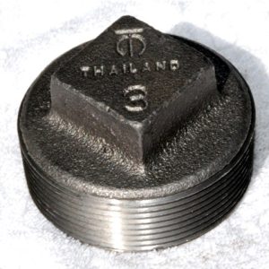 BLACK PLUG MALLEABLE IRON