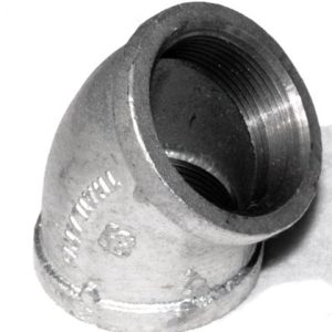GALVANIZED 45 ELBOW