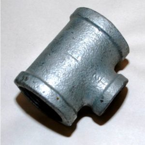 GALVANIZED REDUCING TEE