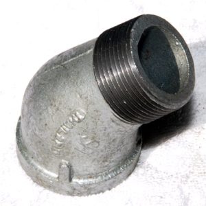 GALVANIZED 45 STREET ELBOW