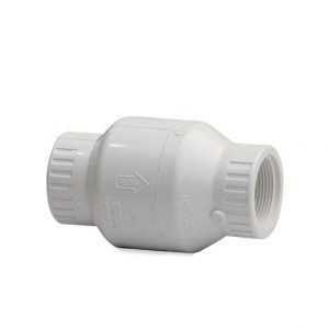 WHITE PVC SWING CHECK VALVE